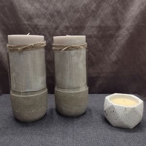 Decorative Candles with Holders
